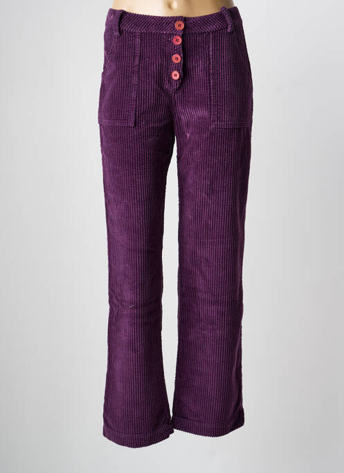 Pantalon droit violet DROLATIC femme
