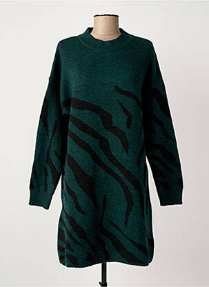 Robe pull coupe droite manches longues vert LOLA ESPELETA femme