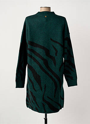 Robe pull coupe droite manches longues vert LOLA ESPELETA femme