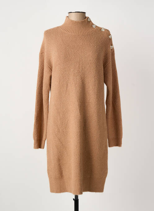 Robe pull beige MORGAN femme