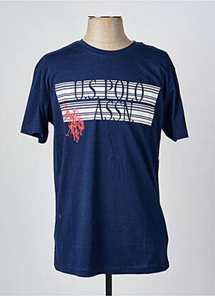 T-shirt stretch manches courtes bleu U.S. POLO ASSN homme