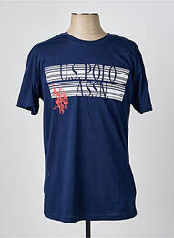 T-shirt stretch manches courtes bleu U.S. POLO ASSN homme