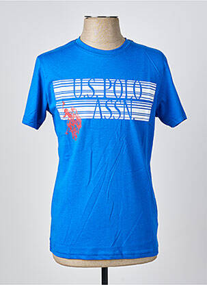 T-shirt stretch manches courtes bleu clair U.S. POLO ASSN homme