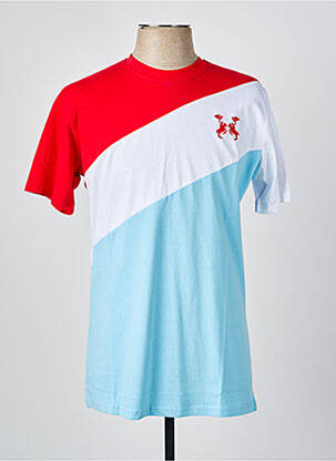 T-shirt broderie manches courtes bleu U.S ATHLETIC homme