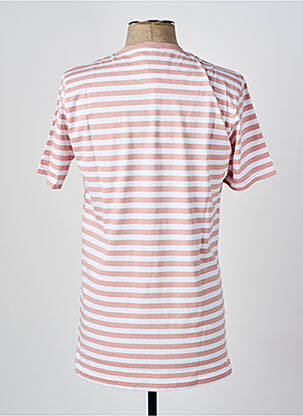 T-shirt stretch manches courtes rose U.S ATHLETIC homme