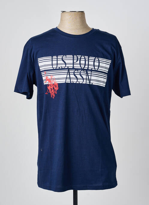 T-shirt bleu U.S. POLO ASSN homme