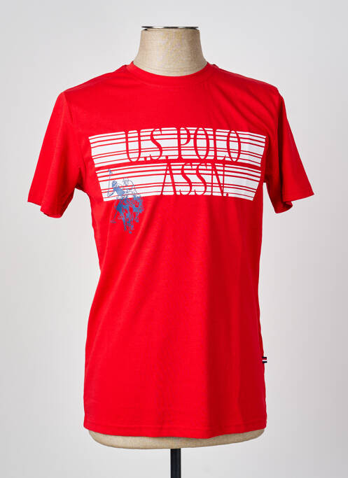 T-shirt rouge U.S. POLO ASSN homme