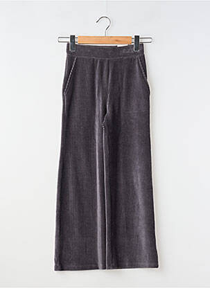 Pantalon droit tissage velours taille élastique gris MAYORAL fille