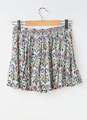 Jupe short imprimé fantaisie blanc GARCIA fille