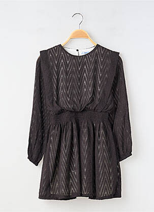 Robe courte manches longues manches longues noir MAYORAL fille