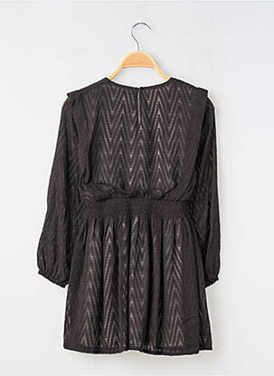 Robe courte manches longues manches longues noir MAYORAL fille