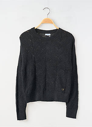 Pull coupe droite manches longues noir MAYORAL fille