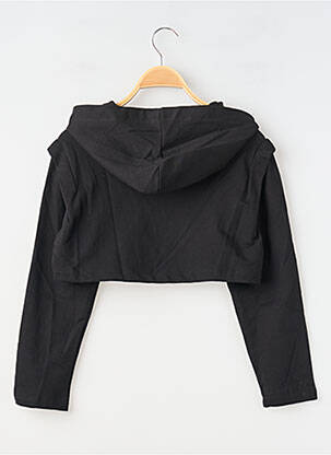 Sweat-shirt à capuche coupe droite manches longues noir MAYORAL fille