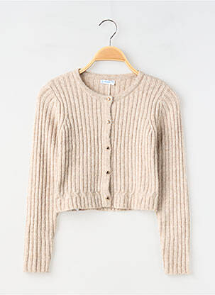 Gilet manches longues beige MAYORAL fille