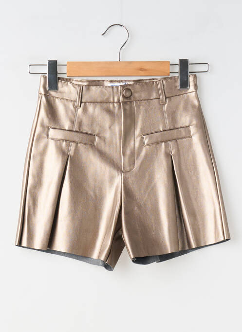 Short fermeture zippée sous rabat boutonné taille ajustable or MAYORAL fille
