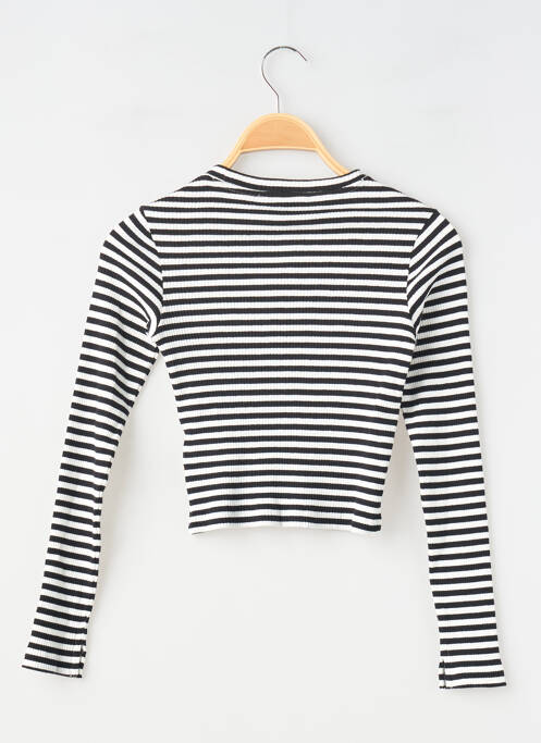 T-shirt coupe cintrée manches longues noir GARCIA fille