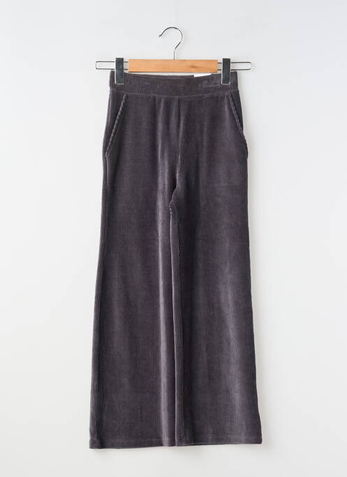 Pantalon droit tissage velours taille élastique gris MAYORAL fille