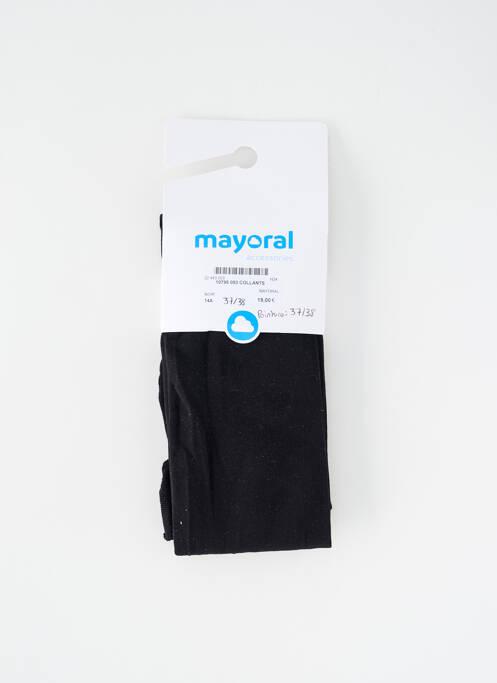 Collants stretch noir MAYORAL fille