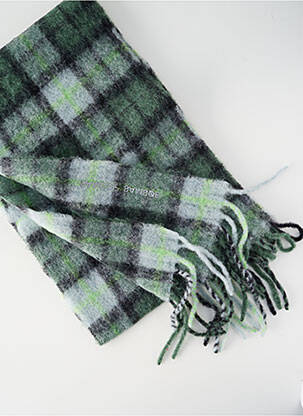 Echarpe imprimé carreaux vert SAMSOE & SAMSOE femme