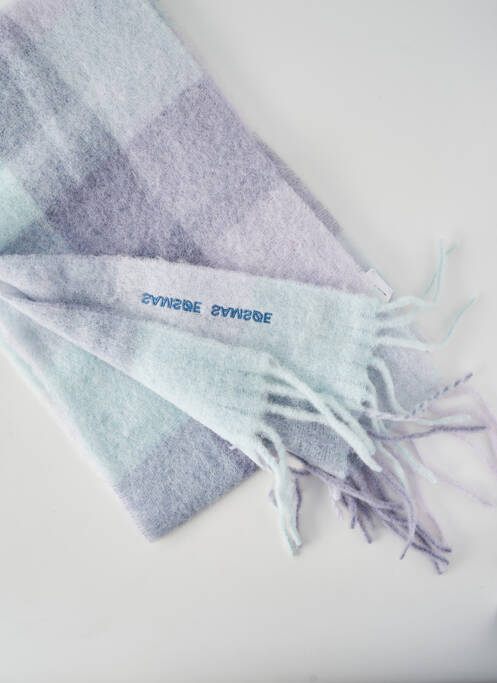 Echarpe imprimé carreaux violet SAMSOE & SAMSOE femme