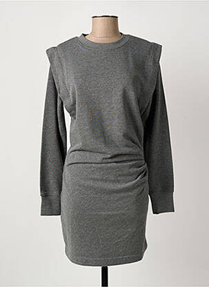 Robe mi-longue manches longues manches longues gris SECOND FEMALE femme