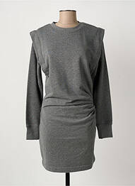 Robe mi-longue manches longues manches longues gris SECOND FEMALE femme