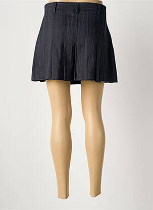 Jupe short tissage popeline bleu SECOND FEMALE femme
