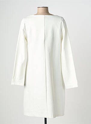 Robe mi-longue manches longues manches longues blanc ORTO BOTANICO femme