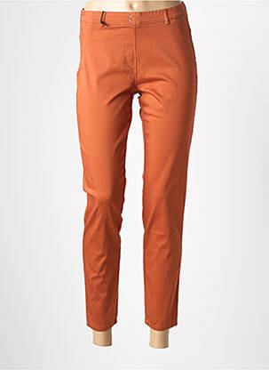 Pantalon 7/8 taille élastique orange EAST DRIVE femme