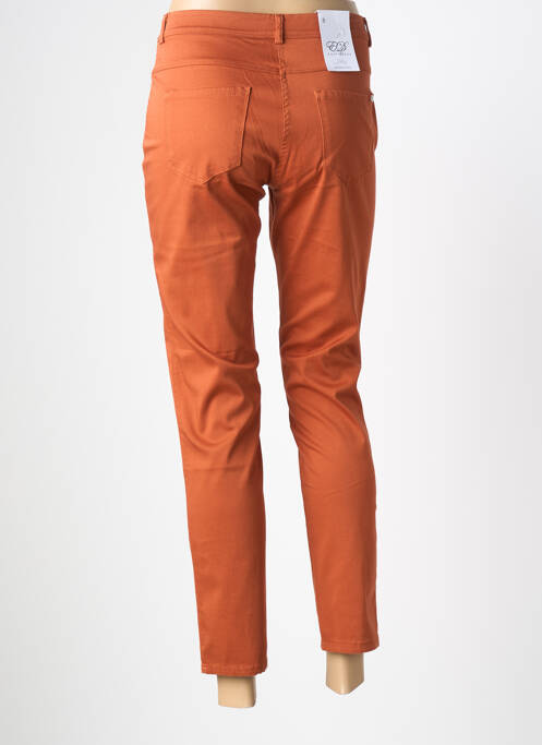 Pantalon 7/8 taille élastique orange EAST DRIVE femme