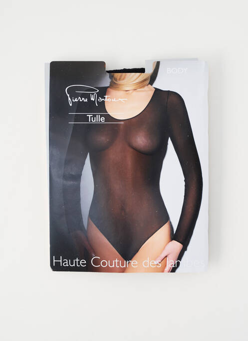 Body lingerie noir PIERRE MANTOUX femme