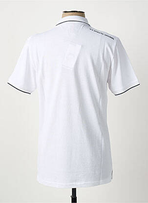 Polo stretch manches courtes blanc U.S ATHLETIC homme
