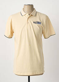 Polo stretch manches courtes beige U.S ATHLETIC homme