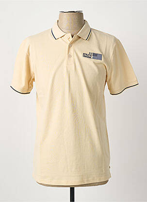 Polo stretch manches courtes beige U.S ATHLETIC homme
