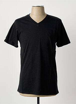 T-shirt broderie manches courtes noir PIERRE CARDIN homme