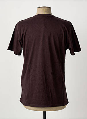 T-shirt broderie manches courtes marron PIERRE CARDIN homme