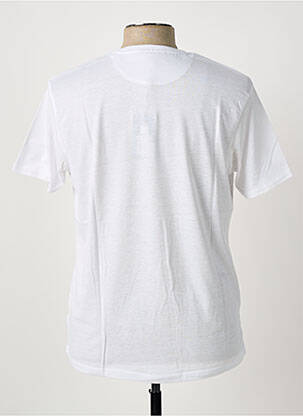 T-shirt broderie manches courtes blanc PIERRE CARDIN homme