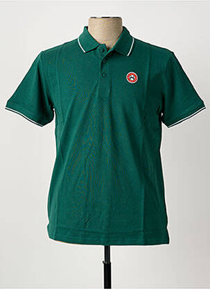 Polo stretch manches courtes vert U.S ATHLETIC homme
