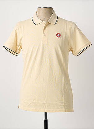 Polo stretch manches courtes beige U.S ATHLETIC homme