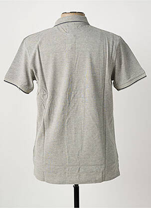Polo tissage chiné manches courtes gris U.S ATHLETIC homme