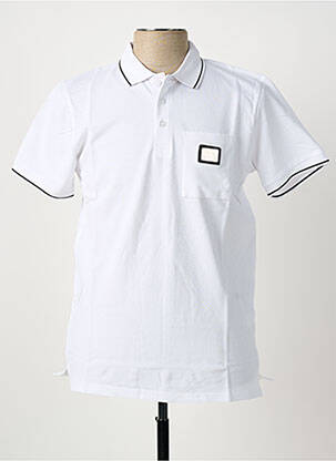 T-shirt broderie manches courtes blanc U.S ATHLETIC homme