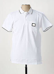 T-shirt broderie manches courtes blanc U.S ATHLETIC homme