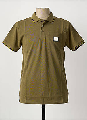 T-shirt broderie manches courtes vert U.S ATHLETIC homme