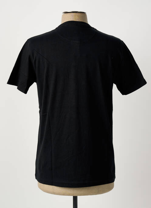 T-shirt col tunisien manches courtes noir PIERRE CARDIN homme