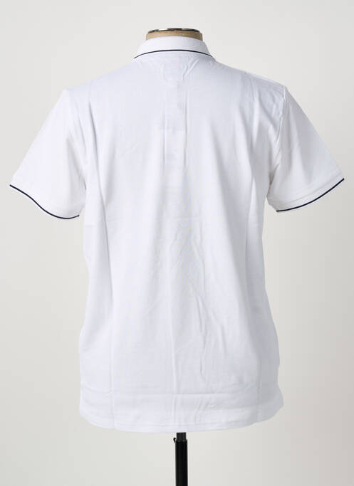 Polo stretch manches courtes blanc U.S ATHLETIC homme