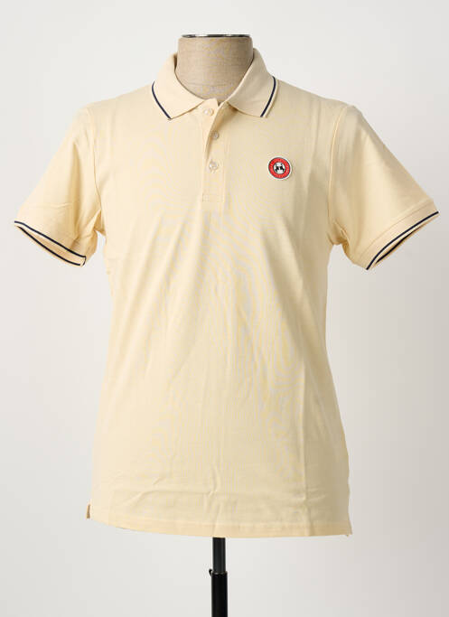 Polo stretch manches courtes beige U.S ATHLETIC homme