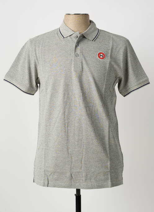 Polo stretch manches courtes gris U.S ATHLETIC homme