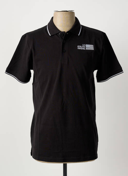 Polo noir U.S ATHLETIC homme