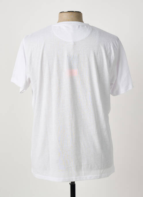 T-shirt broderie manches courtes blanc PIERRE CARDIN homme