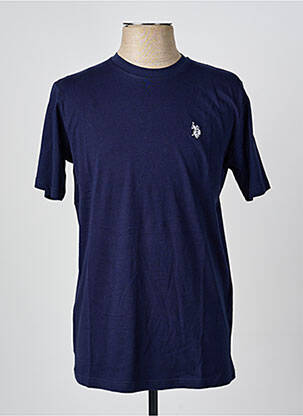 T-shirt broderie manches courtes bleu U.S. POLO ASSN homme